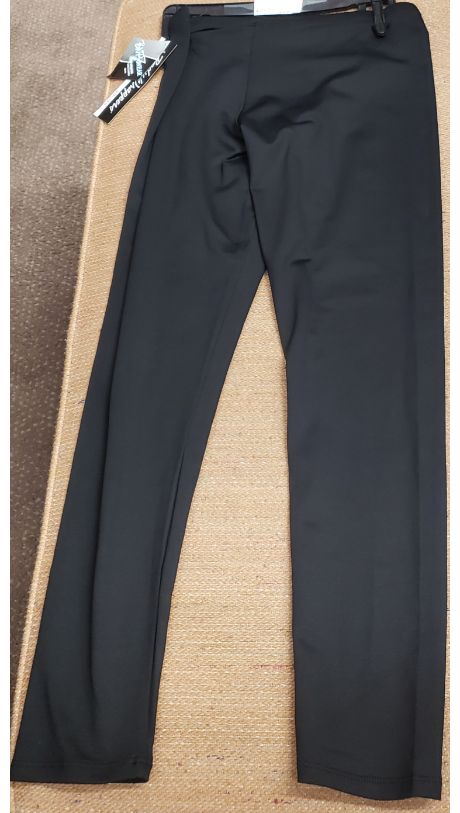 workwear black pants leopard flats
